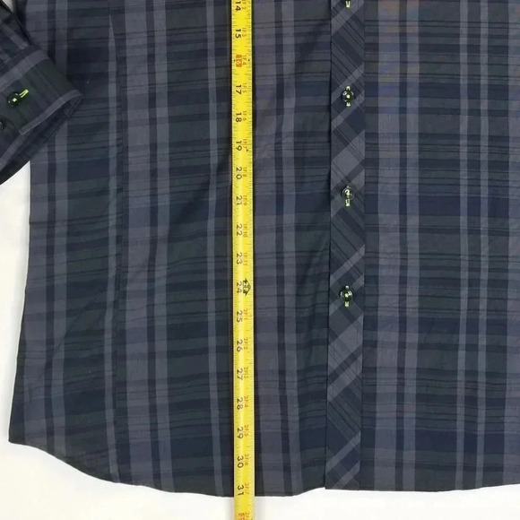 Jared Lang Men;s Black Plaid XL Long Sleeve Shirt - Picture 3 of 7